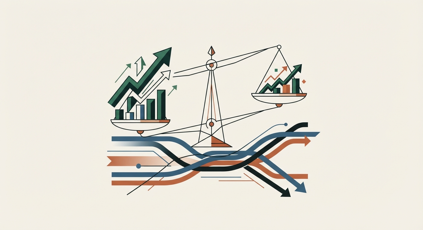 Ilustración editorial conceptual generada por inteligencia artificial para la sección economia. No es una fotografía del hecho.