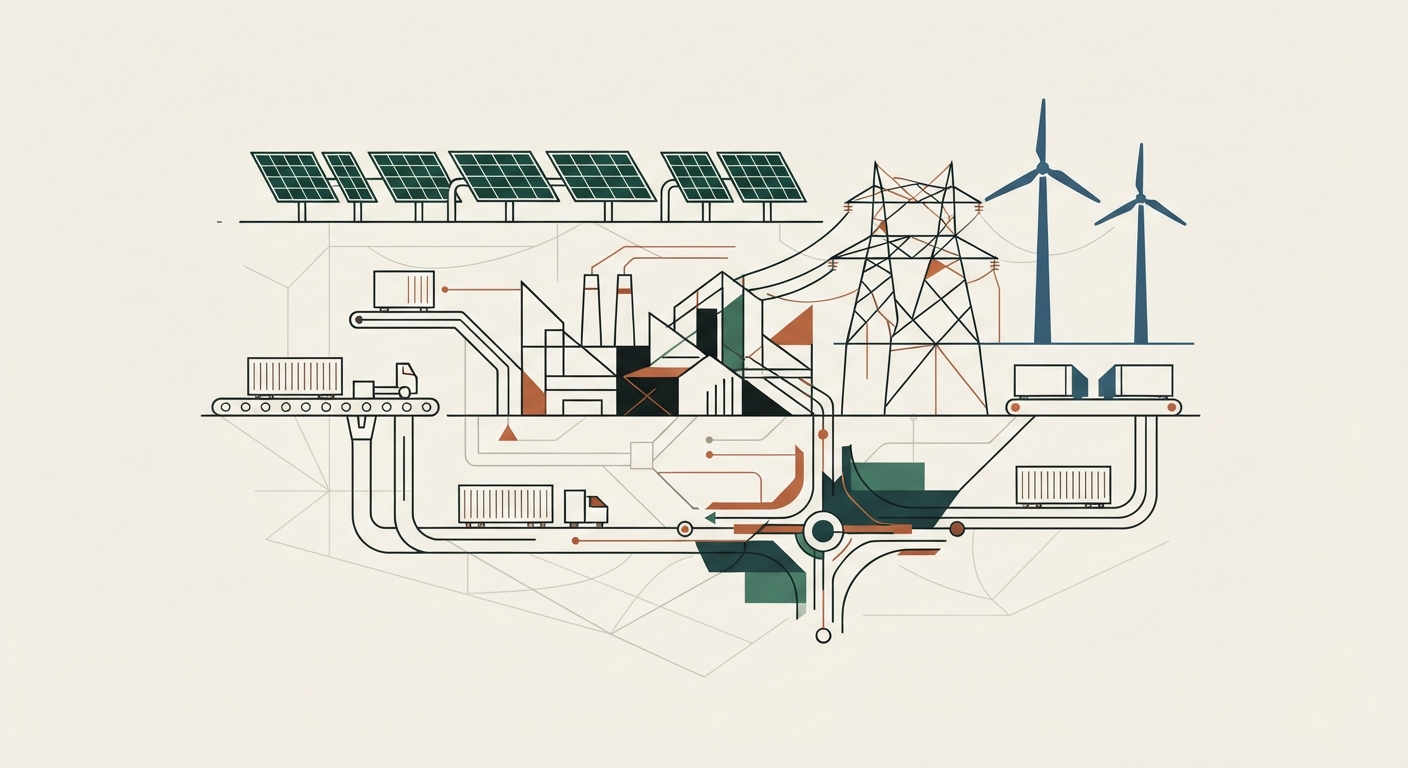Ilustración editorial conceptual generada por inteligencia artificial para la sección produccion. No es una fotografía del hecho.