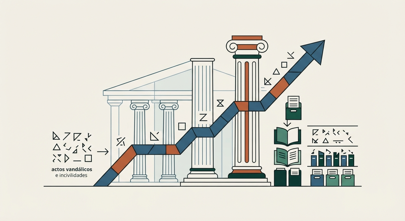 Ilustración editorial conceptual generada por inteligencia artificial para la sección estado. No es una fotografía del hecho.