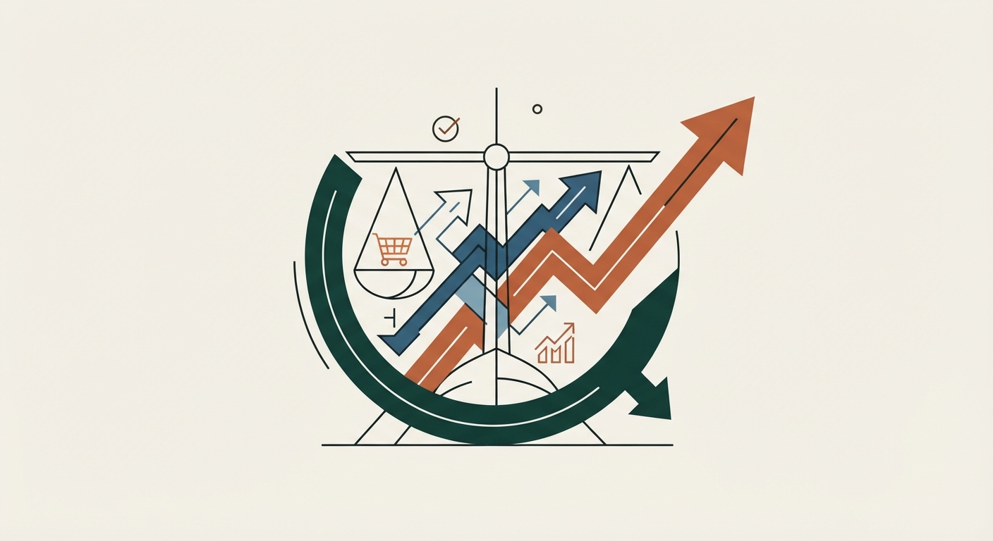 Ilustración editorial conceptual generada por inteligencia artificial para la sección economia. No es una fotografía del hecho.