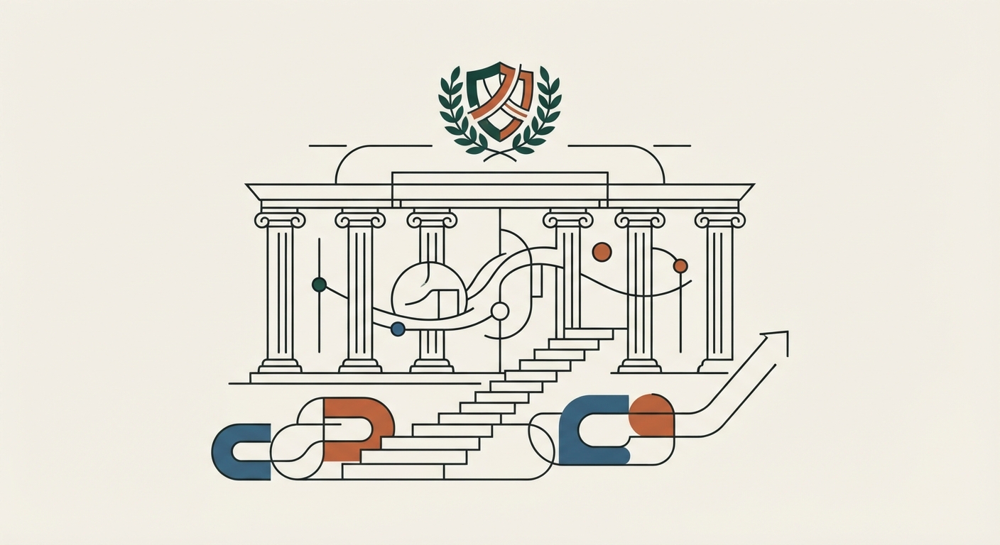 Ilustración editorial conceptual generada por inteligencia artificial para la sección estado. No es una fotografía del hecho.