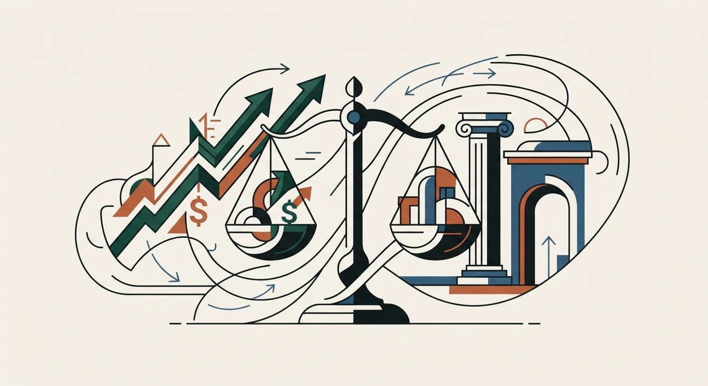 Ilustración editorial conceptual generada por inteligencia artificial para la sección economia. No es una fotografía del hecho.
