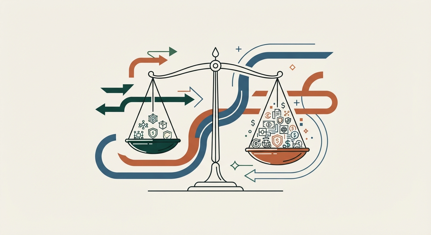 Ilustración editorial conceptual generada por inteligencia artificial para la sección economia. No es una fotografía del hecho.
