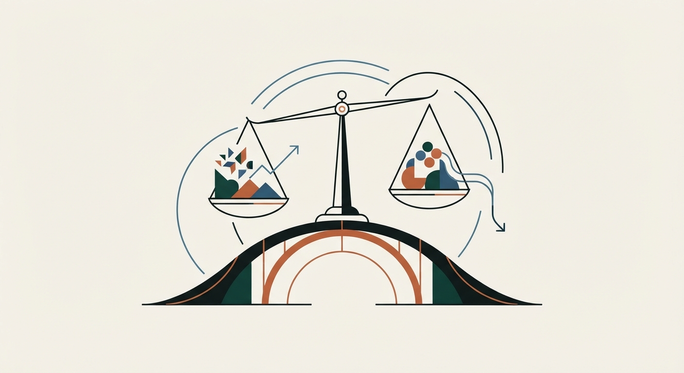 Ilustración editorial conceptual generada por inteligencia artificial para la sección economia. No es una fotografía del hecho.