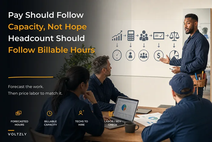 Align pay with capacity: technician compensation design tied to staffing math and KPIs