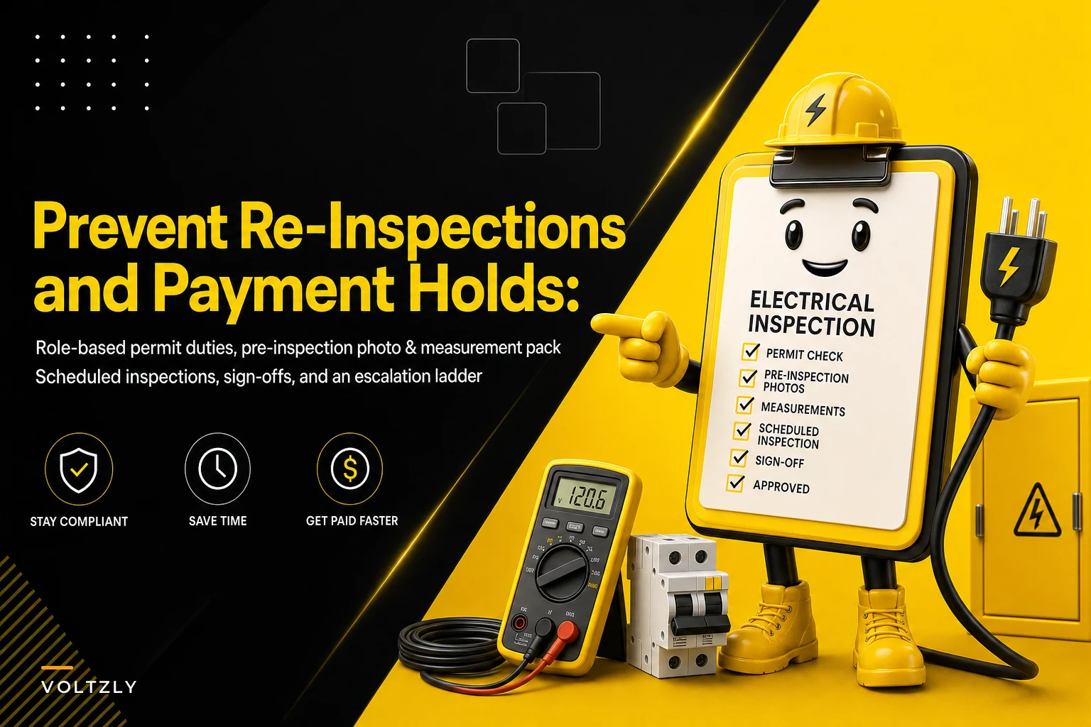 Avoid re-inspections and payment holds: a permit & inspection coordination workflow for residential electrical jobs