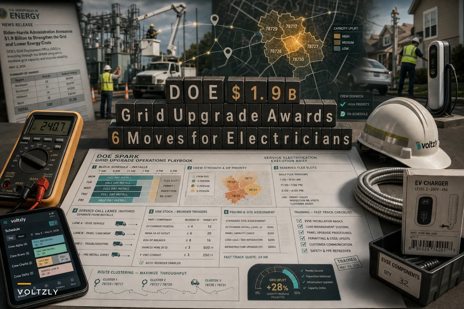 DOE's $1.9B Grid Upgrade Awards: 6 Operational Moves Electricians Need to Capture Rising Electrification Demand