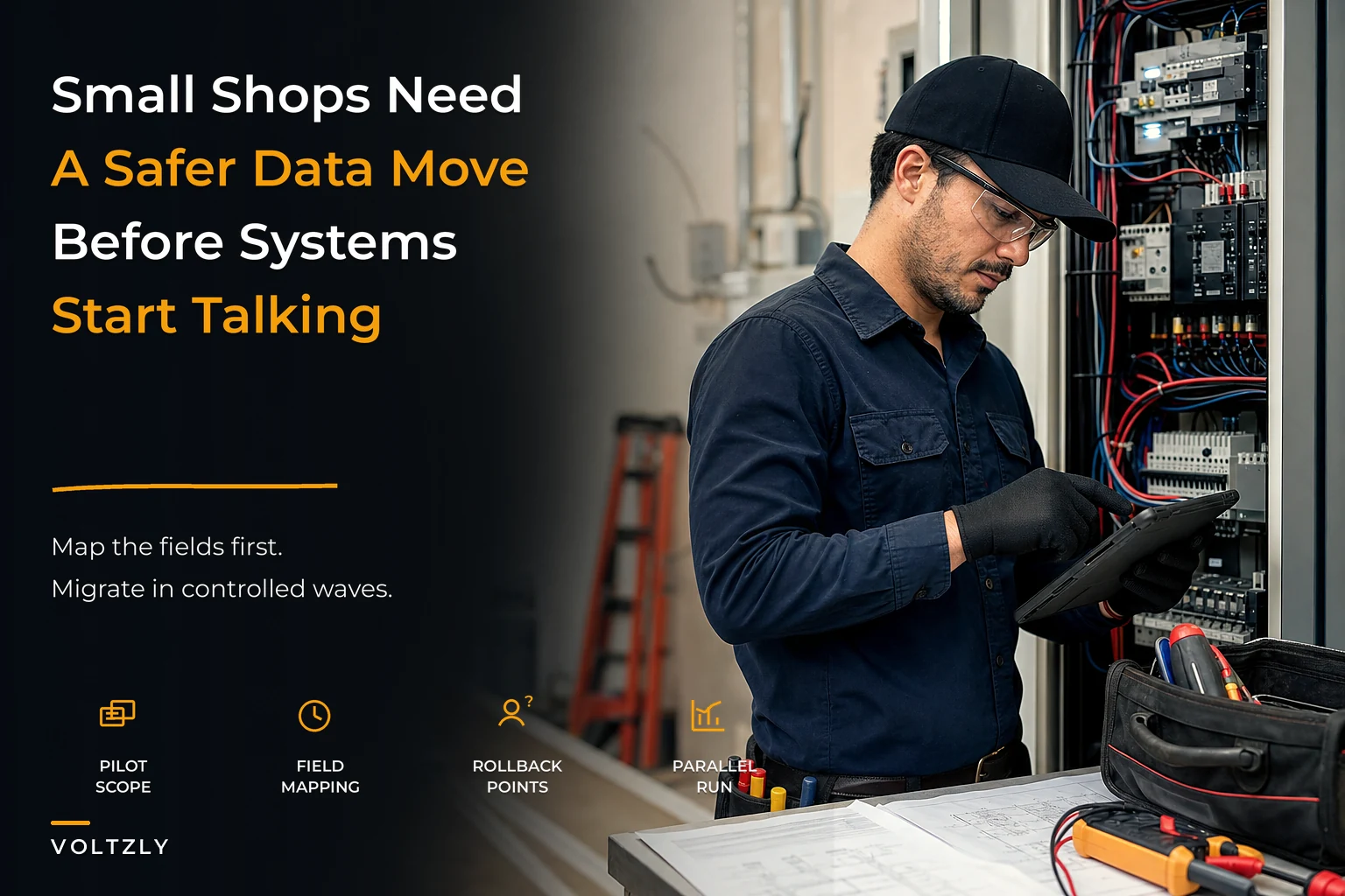 Field-service data strategy for small electrical contractors