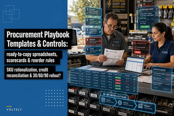 Procurement Playbook: Ready-to-use templates, worked examples and controls for SKU rationalization, vendor scorecards, reorder rules and month-end credit reconciliation