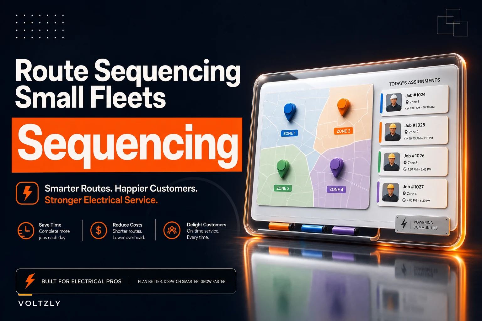 Route sequencing rules for 2–6 tech crews: low-tech tactics to cut drive time and respect time windows