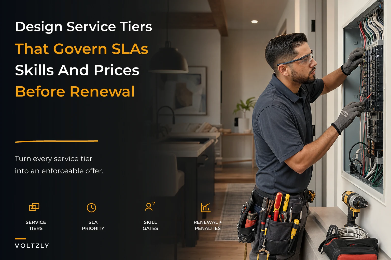 Service Design and SLA Governance for Residential Electricians