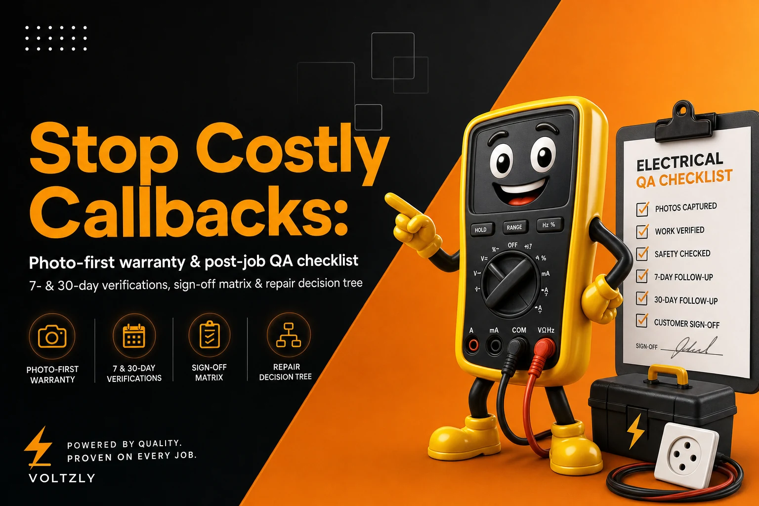 Stop costly callbacks: a photo-based warranty and post-job QA process for electricians