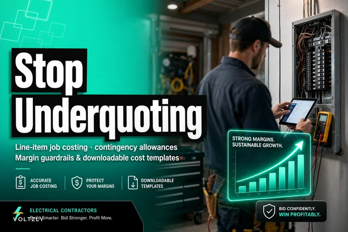 Stop underquoting panel upgrades: line‑item job costing, contingency allowances and margin guardrails for residential retrofits