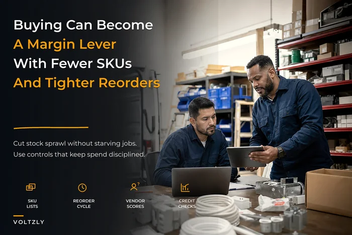 Turn buying into a margin lever: a supplier & procurement playbook for small electrical shops