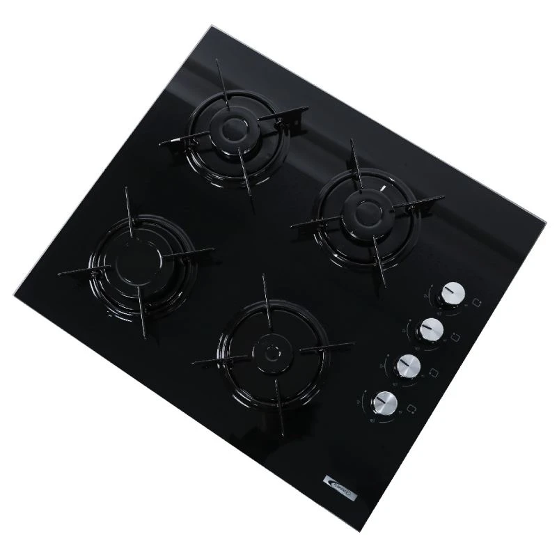 PLAQUE FLORENCE 4F VERRE NOIR LX-40T