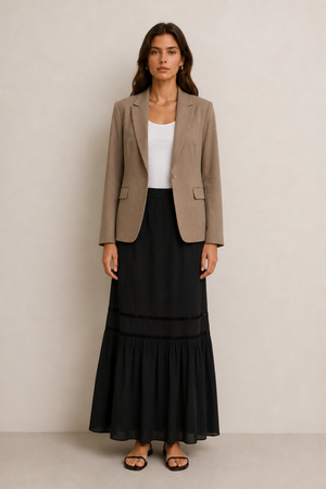HUMA MAXI SKIRTNoir