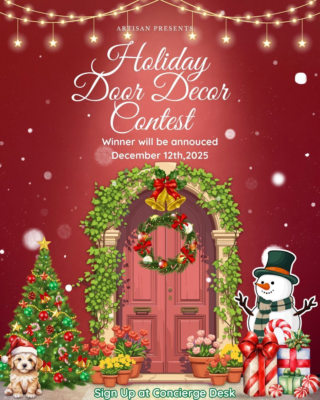 1st Annual Holiday Door Decor Contest
