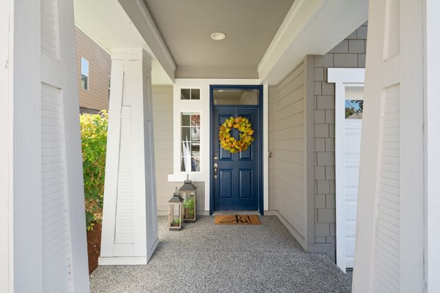 Lovely covered porch entry