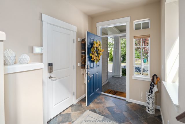 Entry with soaring ceilings