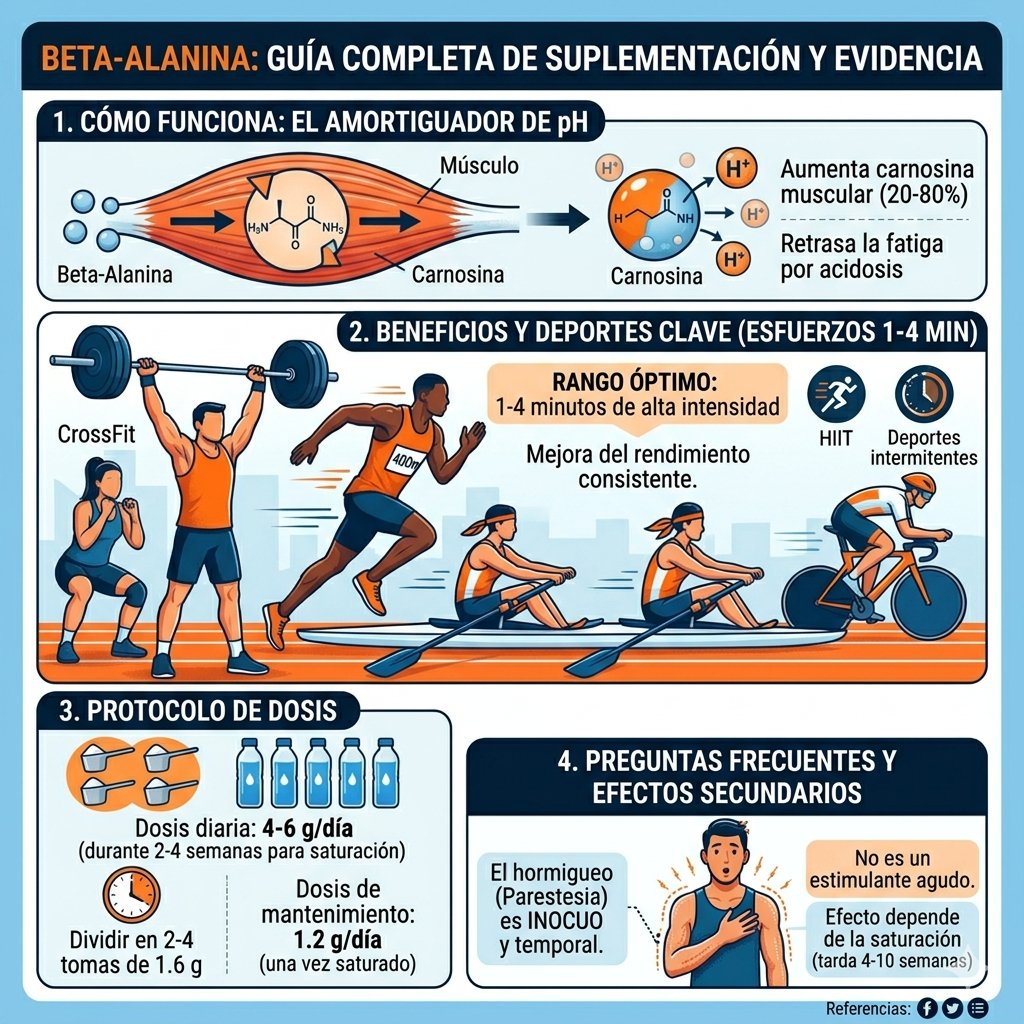 Beta-alanina: que dice la ciencia para deportes de alta intensidad