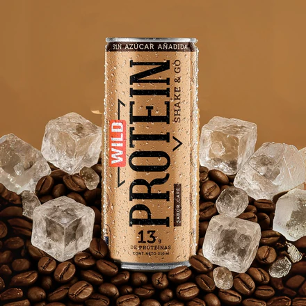 WILD PROTEIN LECHE SHAKE & GO CAFE 310ml