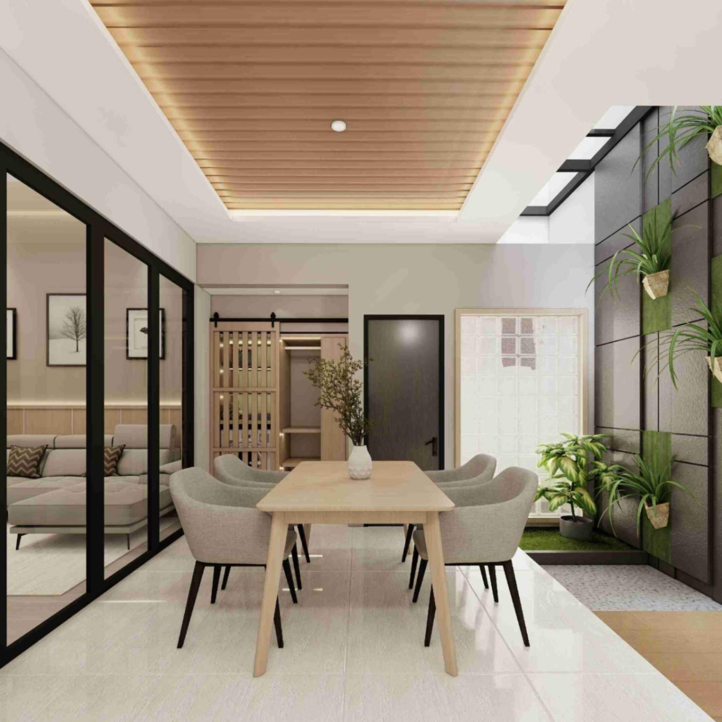 3D Design Renovasi Sipil dan Interior Rumah Cluster Citra Sentul Raya - Sentul Bogor