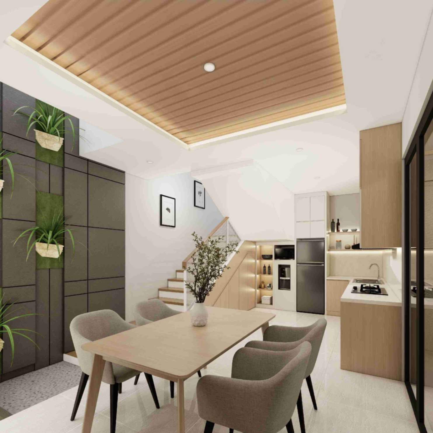 3D Design Renovasi Sipil dan Interior Rumah Cluster Citra Sentul Raya - Sentul Bogor