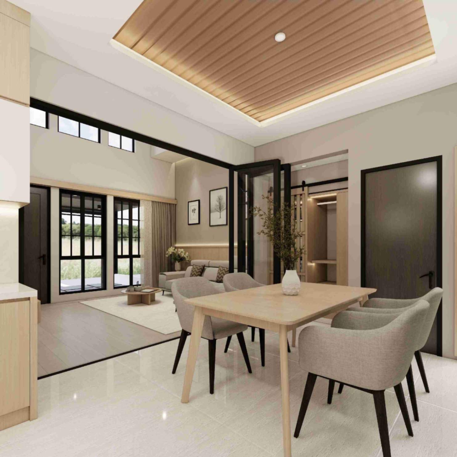 3D Design Renovasi Sipil dan Interior Rumah Cluster Citra Sentul Raya - Sentul Bogor