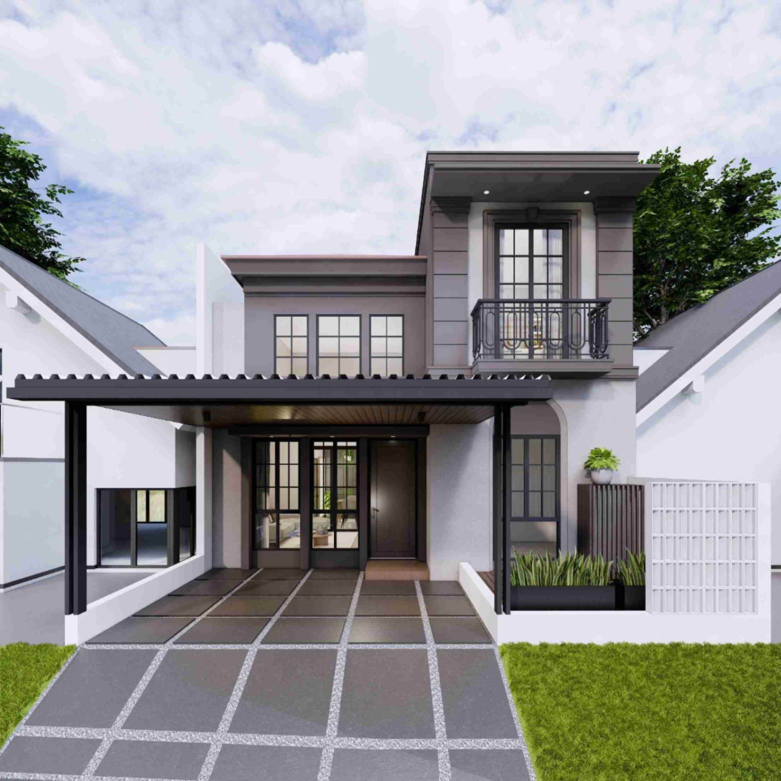 3D Design Renovasi Sipil dan Interior Rumah Cluster Citra Sentul Raya - Sentul Bogor