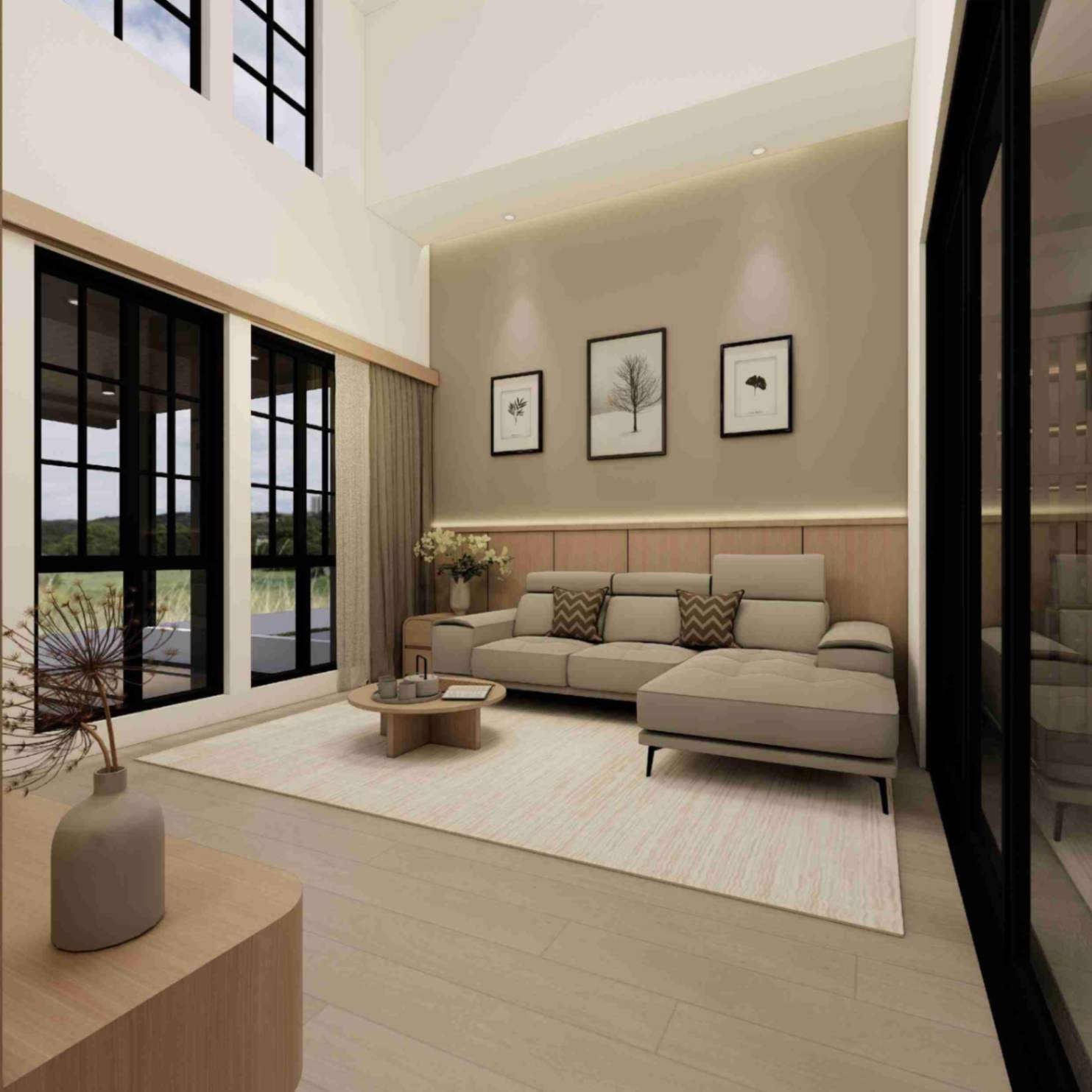 3D Design Renovasi Sipil dan Interior Rumah Cluster Citra Sentul Raya - Sentul Bogor