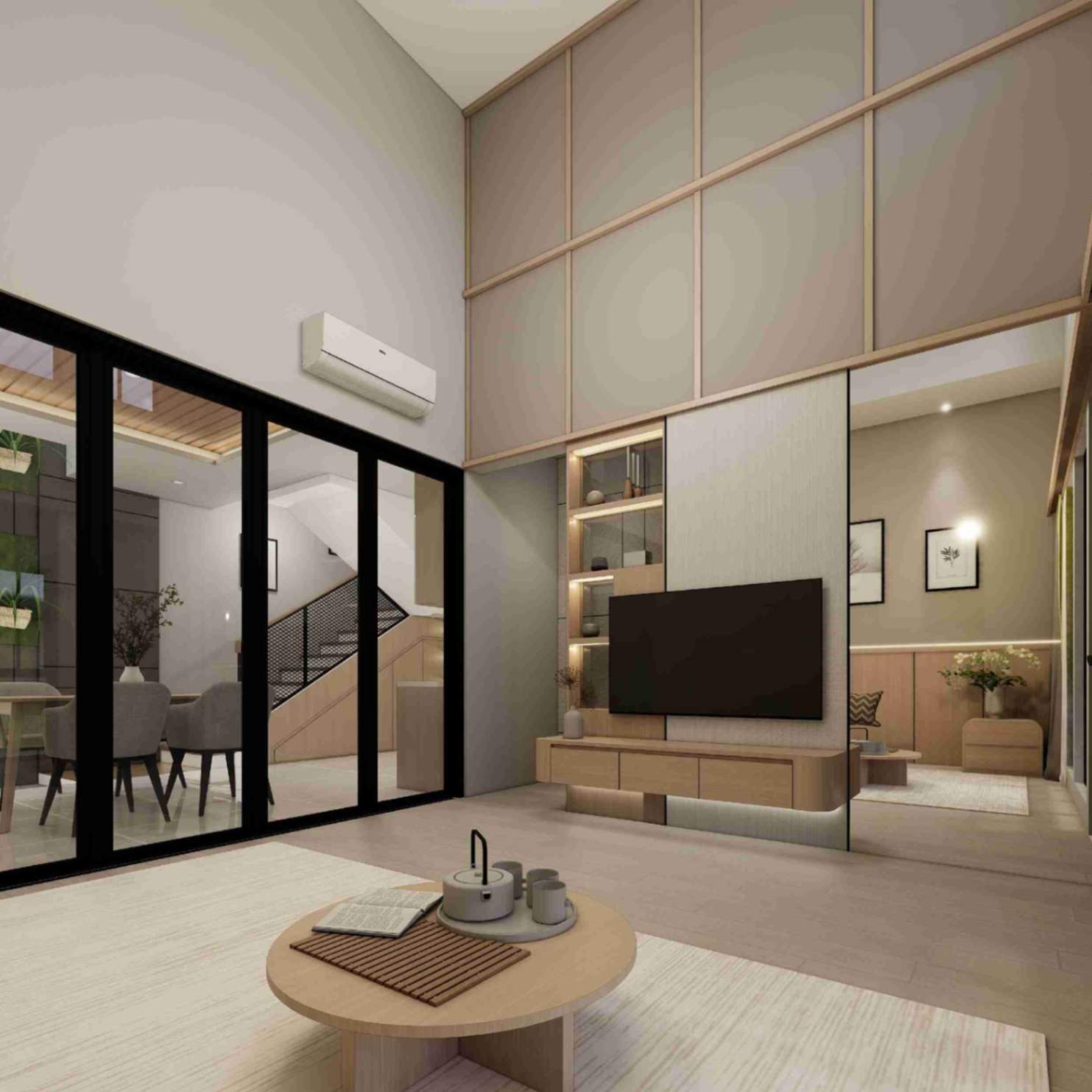 3D Design Renovasi Sipil dan Interior Rumah Cluster Citra Sentul Raya - Sentul Bogor