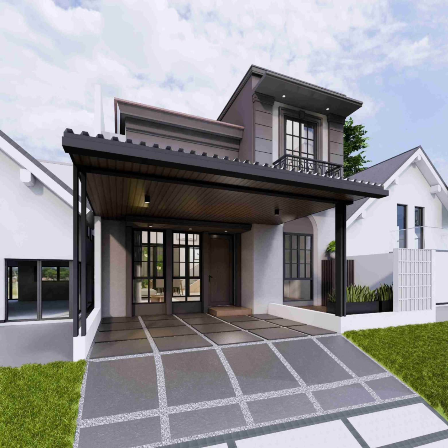 3D Design Renovasi Sipil dan Interior Rumah Cluster Citra Sentul Raya - Sentul Bogor