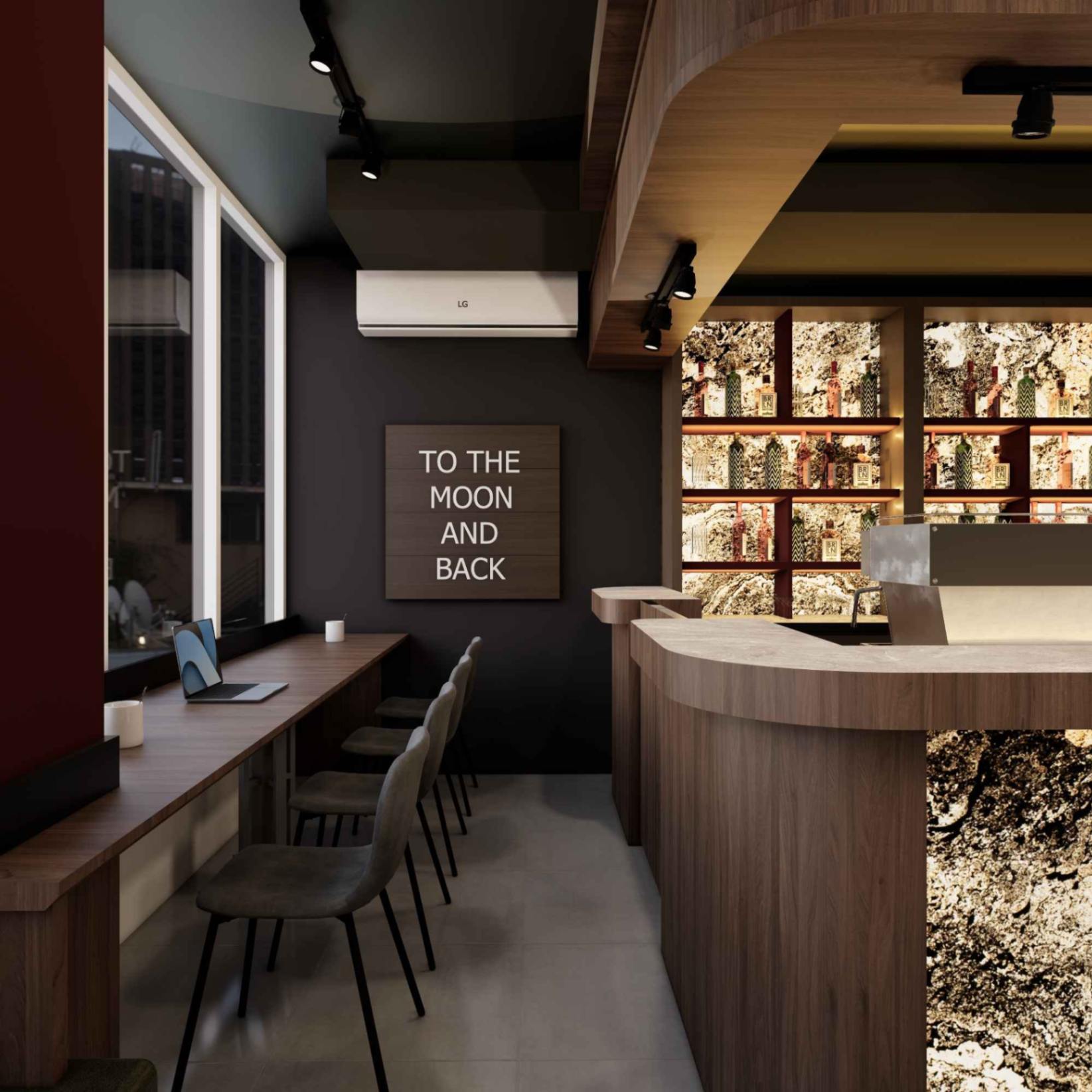 3D Design Renovasi Sipil dan Interior Resto Langit Rasa - Tangerang Serpong