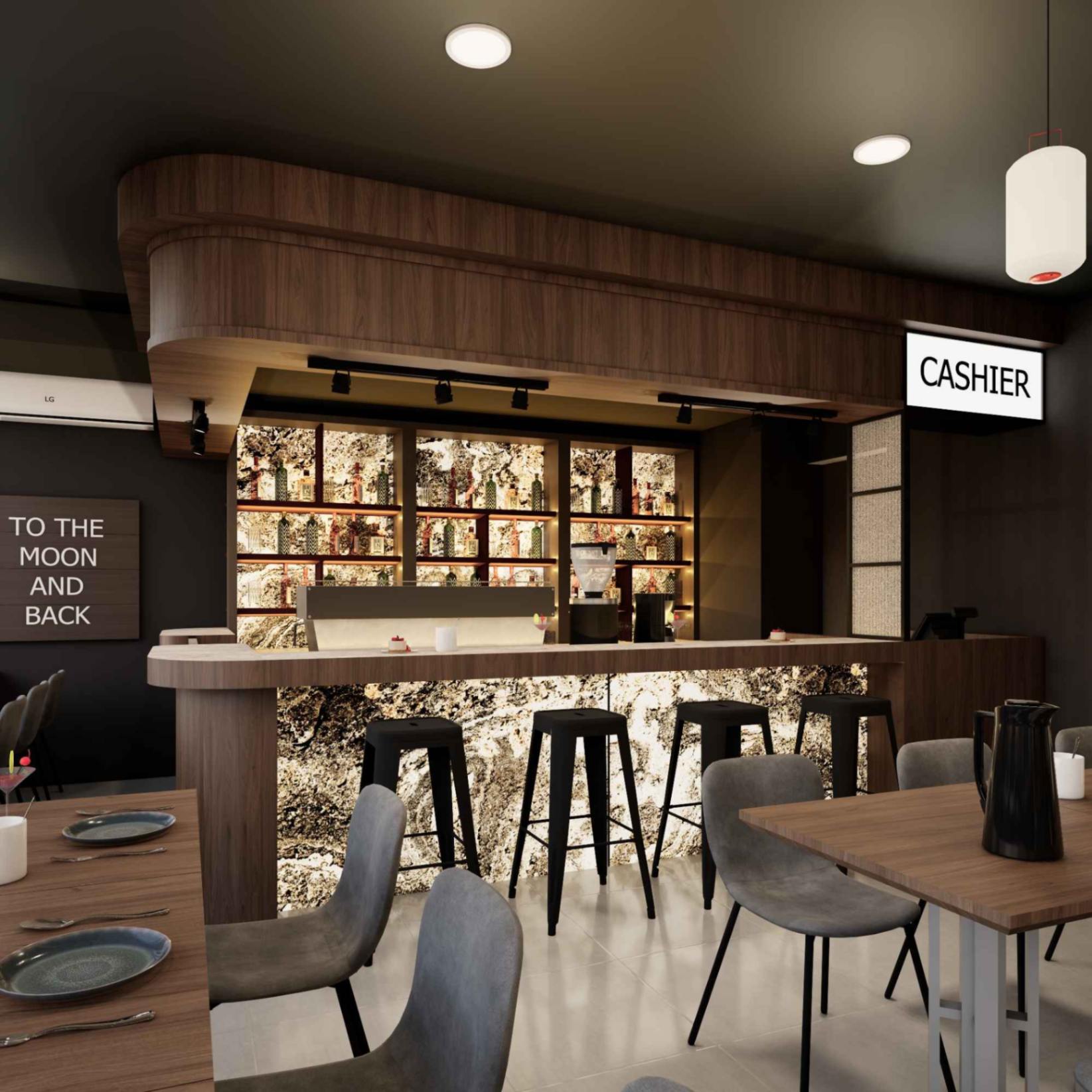 3D Design Renovasi Sipil dan Interior Resto Langit Rasa - Tangerang Serpong