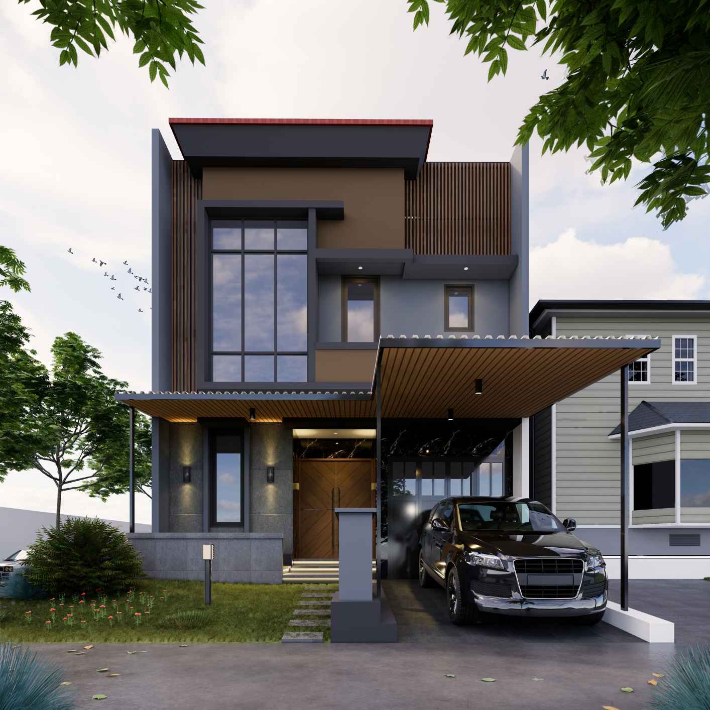 Gambar 3D Design untuk Cluster Chrysocolla