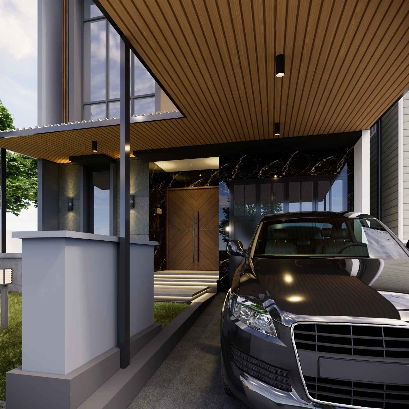 Gambar 3D Design untuk Cluster Chrysocolla