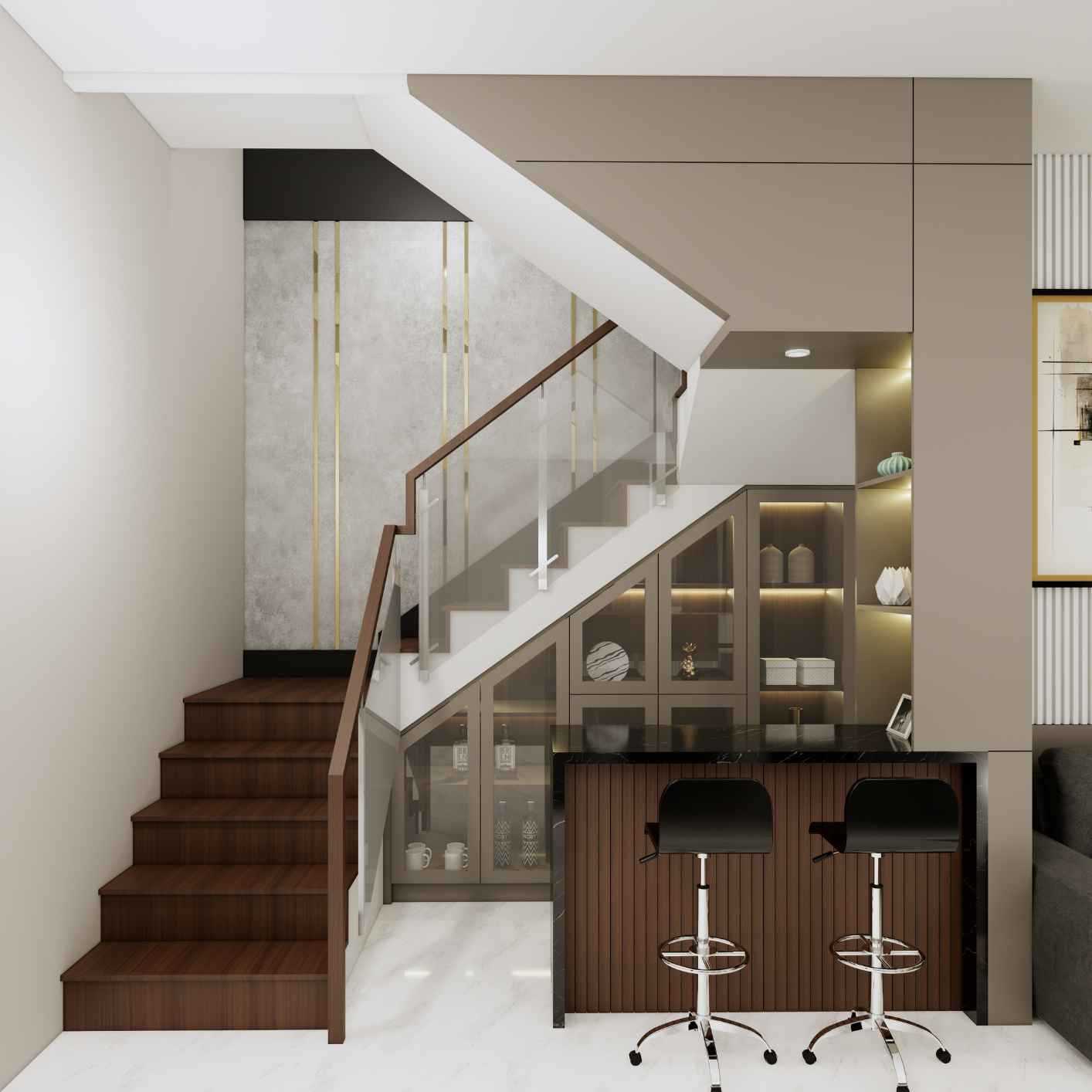 3D Design Renovasi Interior Rumah Giri Loka, Tangerang - Tangerang BSD