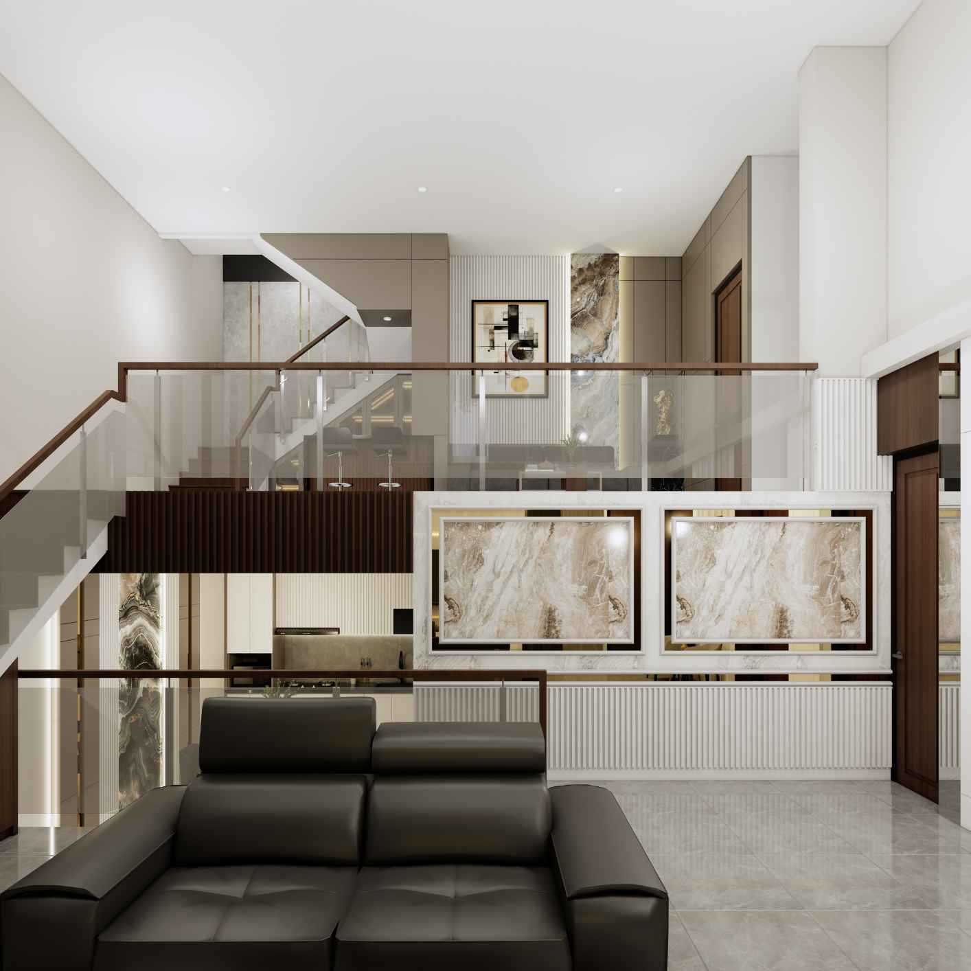 3D Design Renovasi Interior Rumah Giri Loka, Tangerang - Tangerang BSD