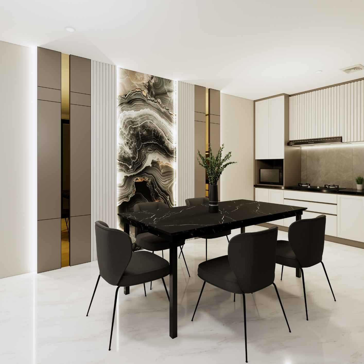 3D Design Renovasi Interior Rumah Giri Loka, Tangerang - Tangerang BSD