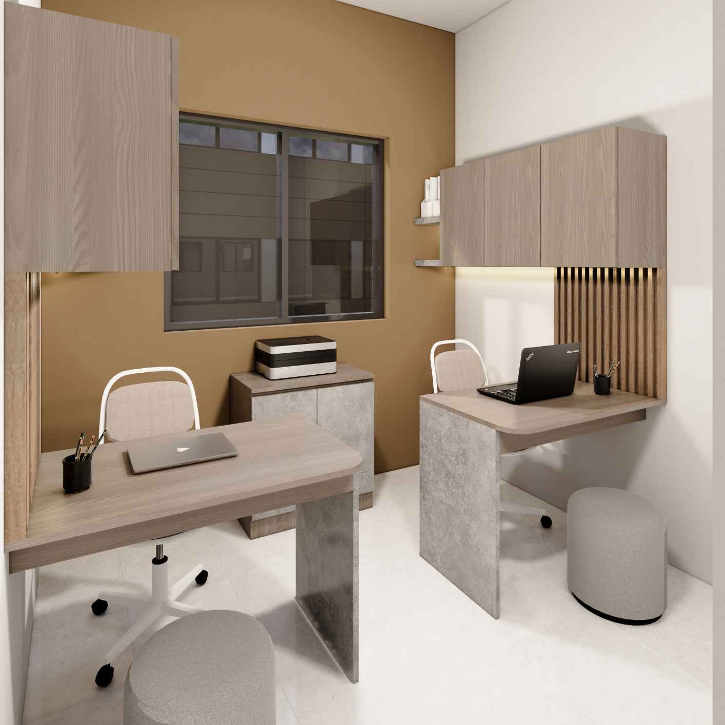 Gambar 3D Design untuk Office Bu Gaby