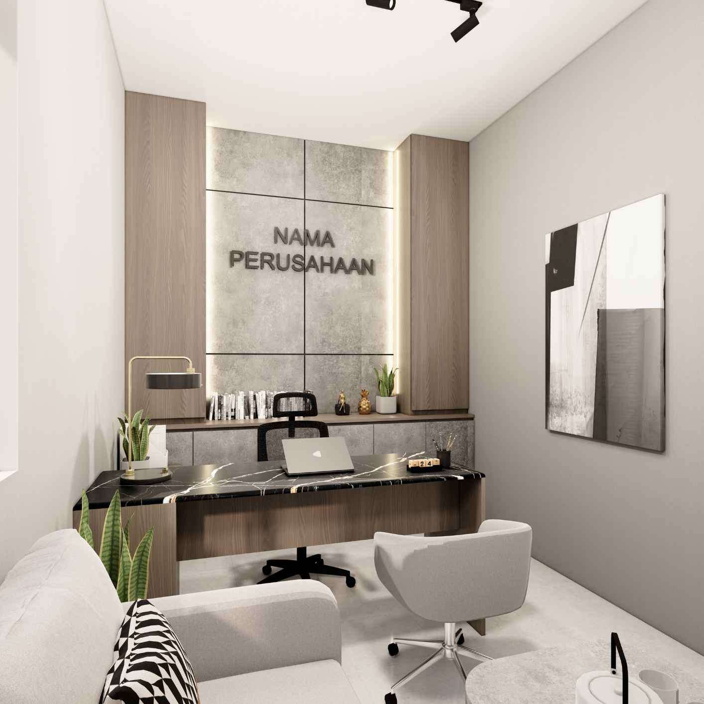Gambar 3D Design untuk Office Bu Gaby