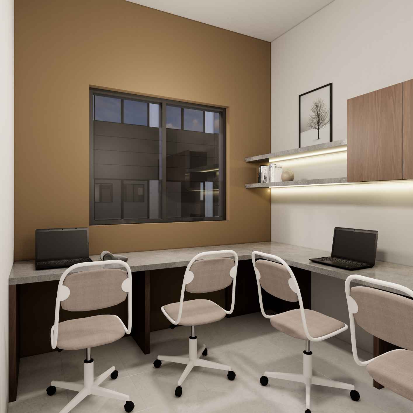 Gambar 3D Design untuk Office Bu Gaby