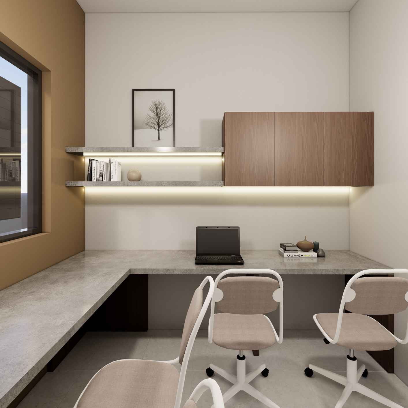 Gambar 3D Design untuk Office Bu Gaby