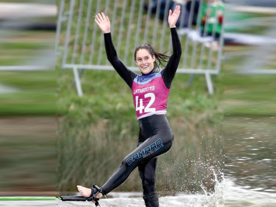 Natalia Cuglievan wins a silver medal in Open Tricks, Panam IWWF: A new achievement for Peruvian water skiing.