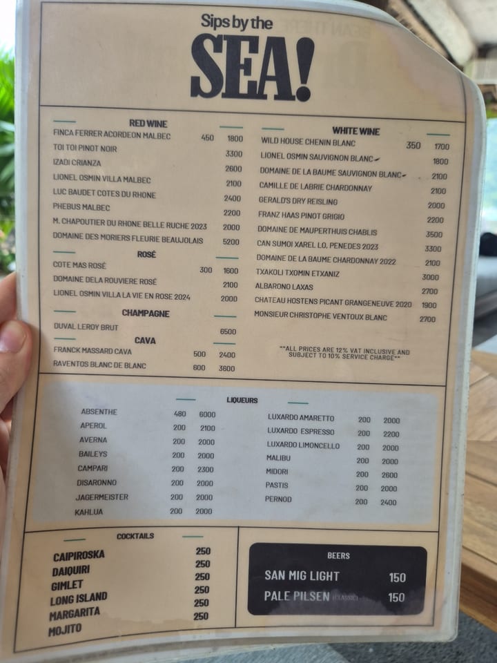Fotografia do menu de AP KALA beach bar & modern cafe