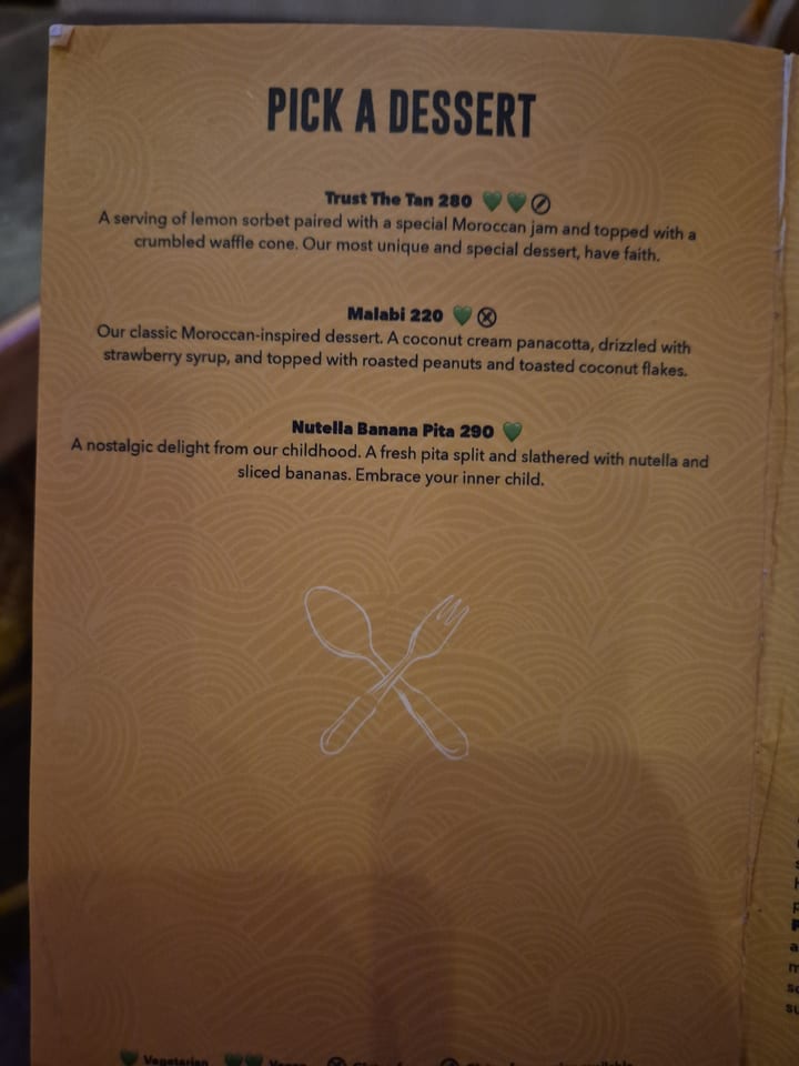 Photograph of the menu at Hapiness Restaurant