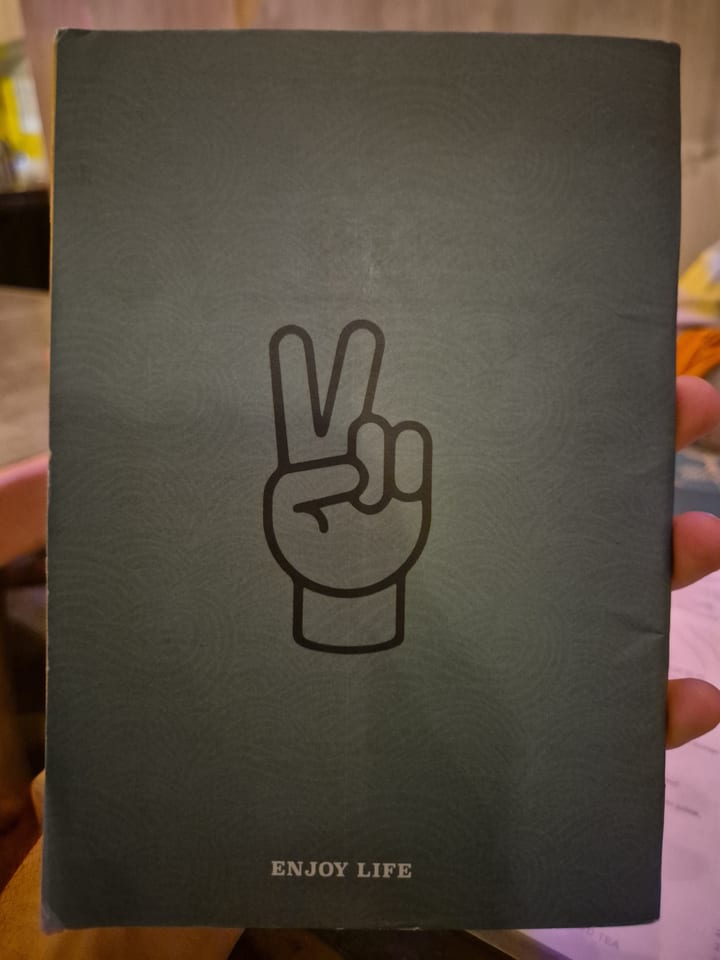 Photograph of the menu at Hapiness Restaurant
