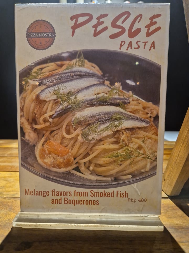 Fotografia do menu de Pizza Nostra
