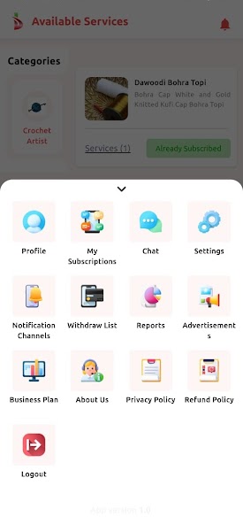 BohraDesign – Service Provider — screen 6 of 7
