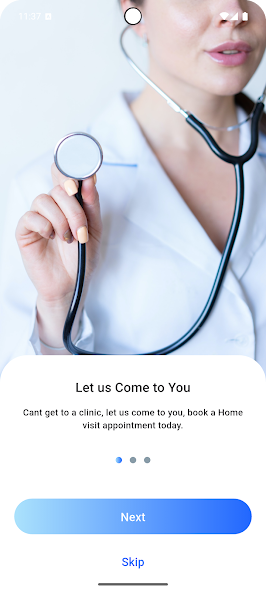 Doctor Booking App — screen 1 of 8